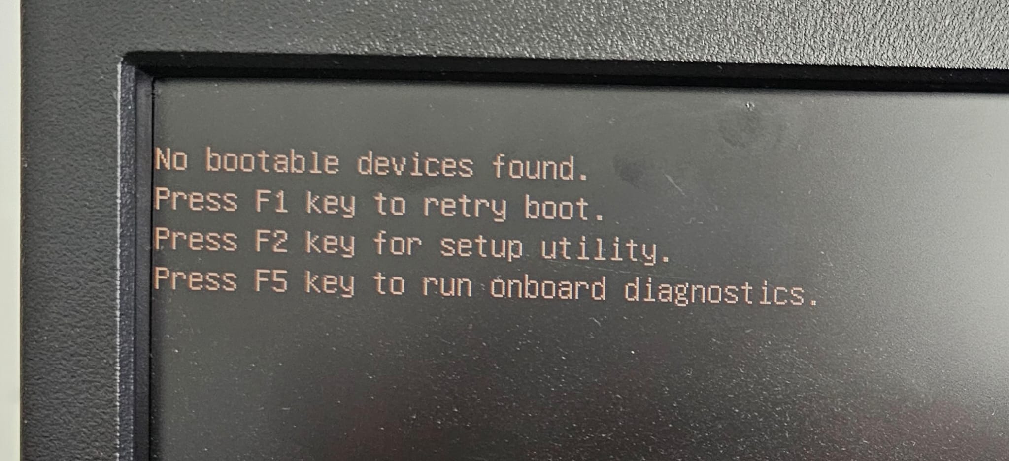 ESC to BIOS Screen